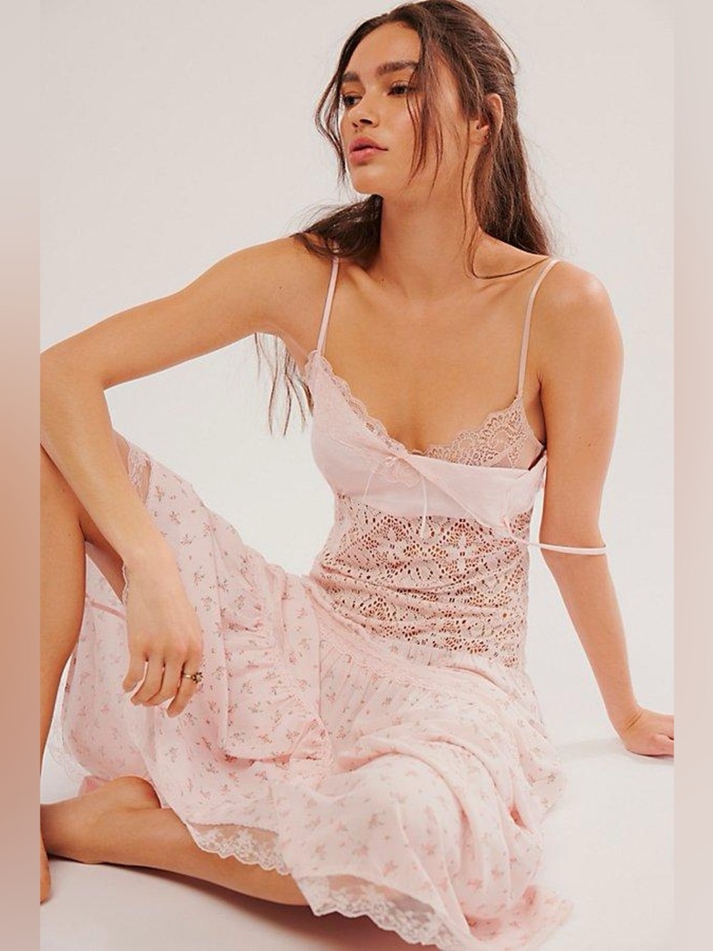 Frankies Bikinis Vineyard Rayon Slip Dress